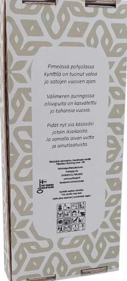Puttipaja Oliva kruunukynttilä 4kpl valkoinen