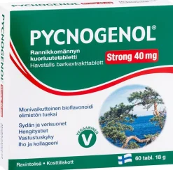 Pycnogenol Strong 40 mg rannikkomännyn kuoriuutetabletti 60 tabl