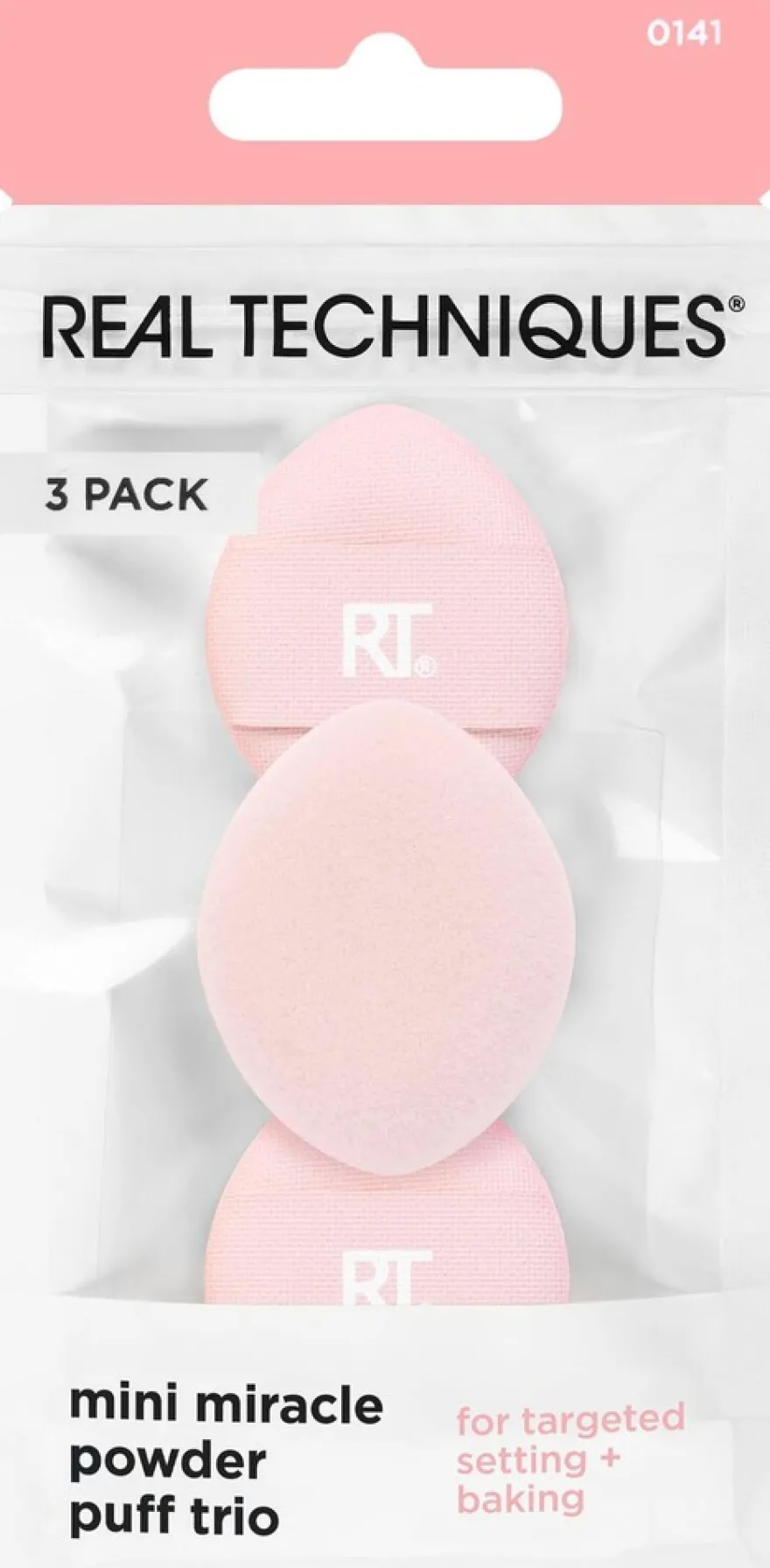 Real Techniques Mini Miracle Powder Puff Trio -puuterivippapakkaus