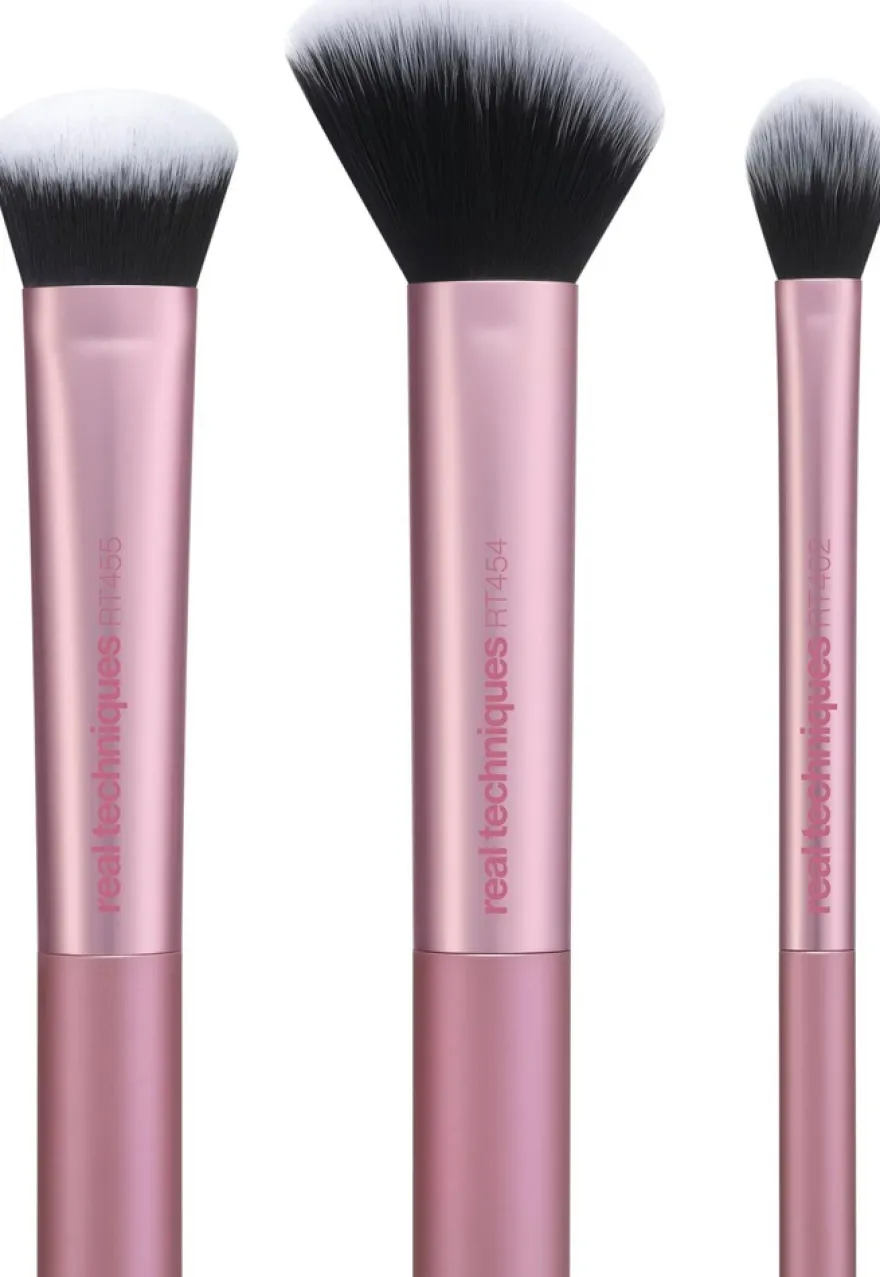 Real Techniques Peak Cheek 3 Piece Brush Set -meikkisivellinsetti