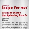 Recipe for Men Instant Recharge Ultra Hydrating Face Gel -geelimäinen kosteusvoide 75 ml