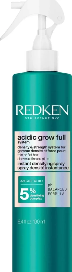 Redken Acidic Grow Full System hoitosuihke oheneville hiuksille. Auttaa vahvistamaan ja tuuheuttamaan hiuksia.