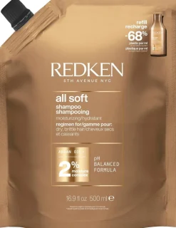 Redken All Soft shampoo täyttöpakkaus 500ml