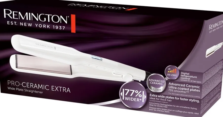 Remington Suoristusrauta leveä PRO Ceramic Extra S5527