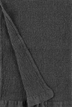 Rento Kenno Pyyhe musta/harmaa 90x180 cm