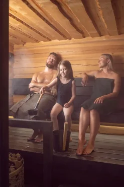 Rento Saunakauha alumiini tervanruskea