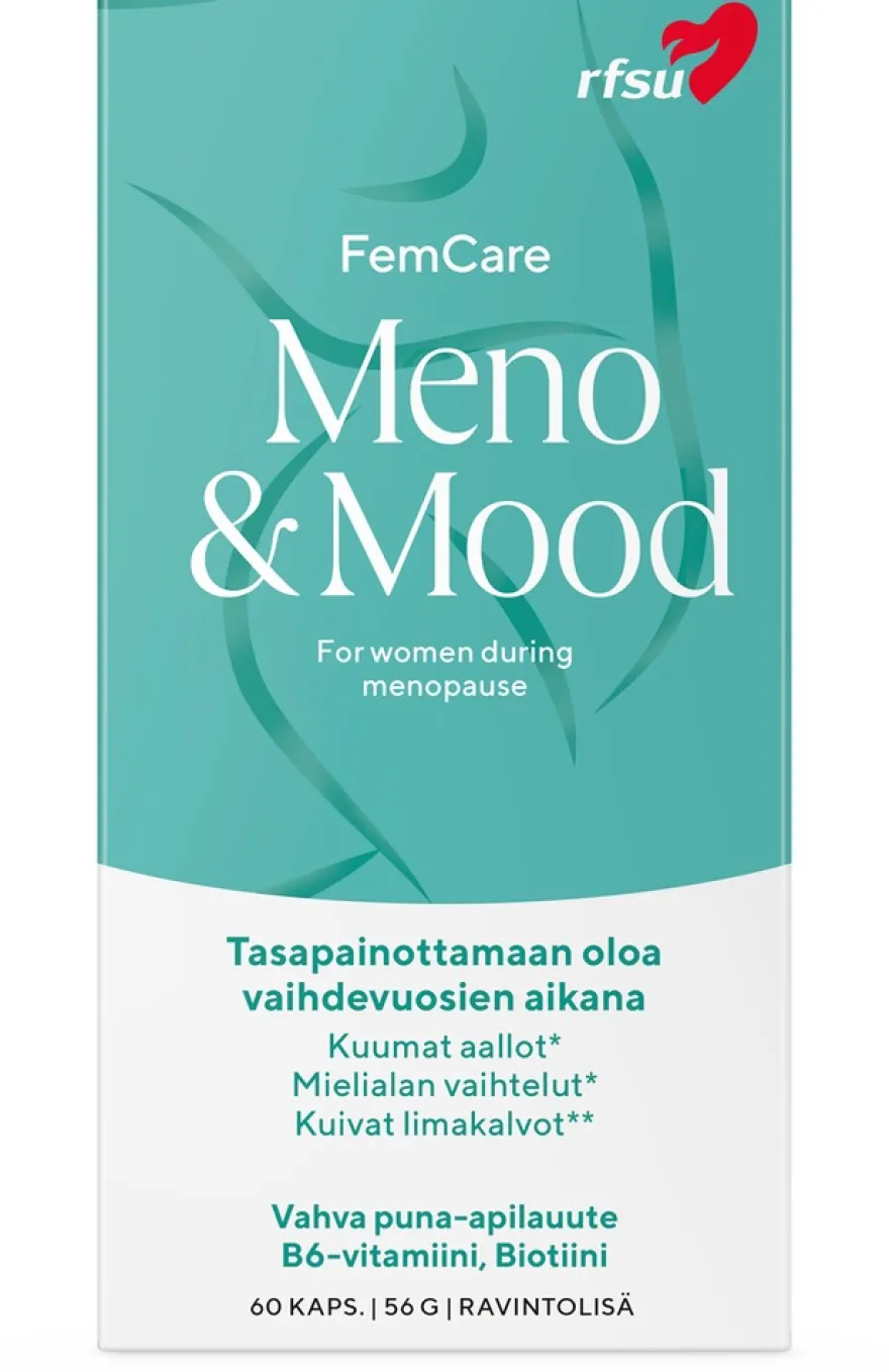 RFSU Meno & Mood 60 kpl Ravintolisä vaihdevuosioireisiin