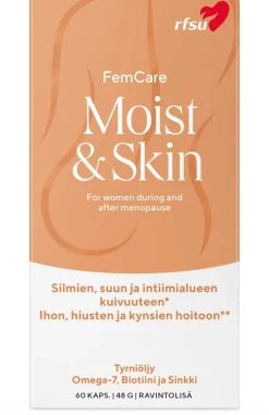 RFSU Moist&Skin 60 kpl Ravintolisä kuiville limakalvoille
