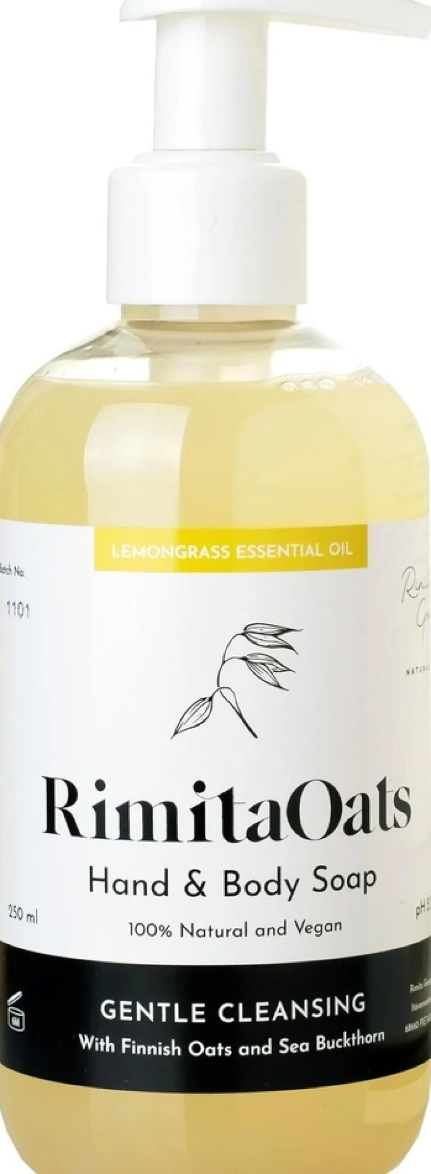 RimitaOats käsi- ja vartalosaippua 250 ml