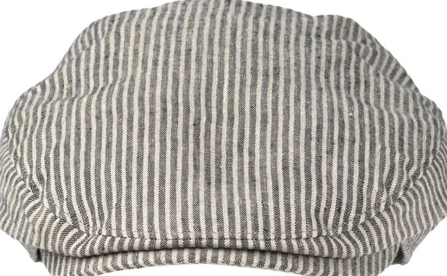 Salon Eero Gen Linen Stripe flat cap lakki