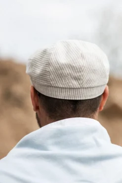 Salon Eero Gen Linen Stripe flat cap lakki