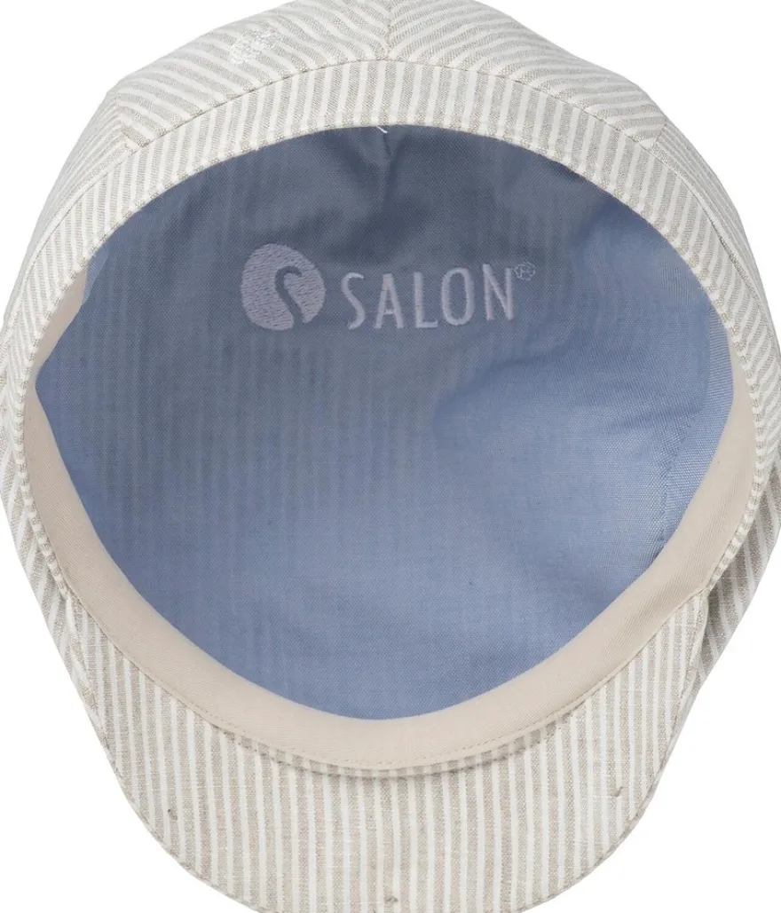Salon Eero Gen Linen Stripe flat cap lakki