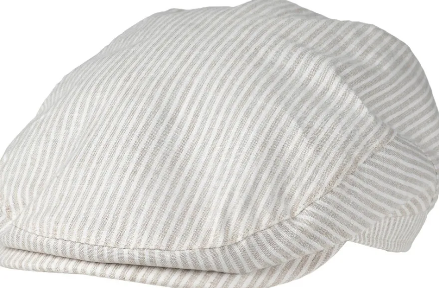 Salon Eero Gen Linen Stripe flat cap lakki