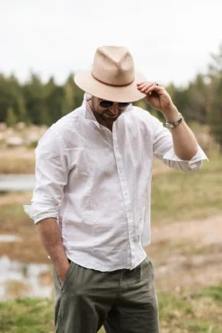 Salon Fedora Straw Hat UPF50+ olkihattu
