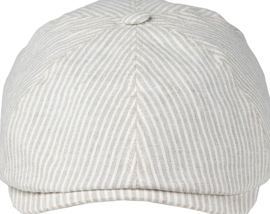Salon Rocky Gen Linen Stripe flat cap lakki