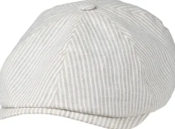 Salon Rocky Gen Linen Stripe flat cap lakki