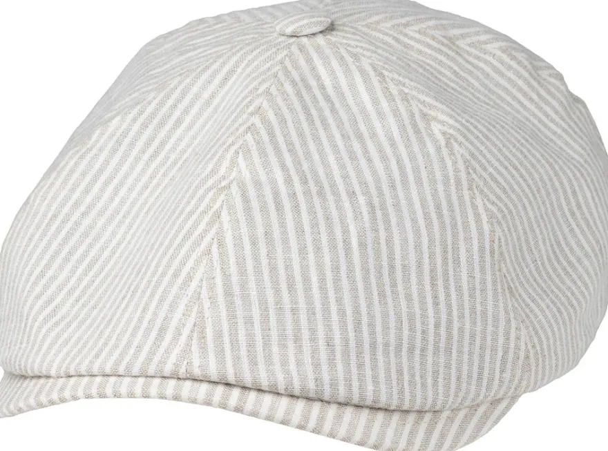Salon Rocky Gen Linen Stripe flat cap lakki
