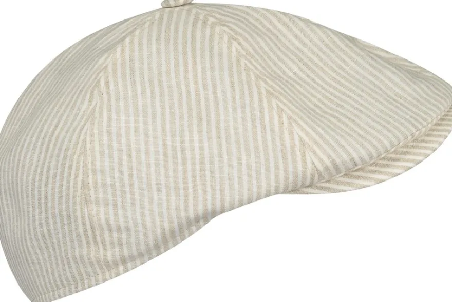 Salon Rocky Gen Linen Stripe flat cap lakki