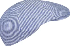 Salon Rocky Gen Linen Stripe flat cap lakki
