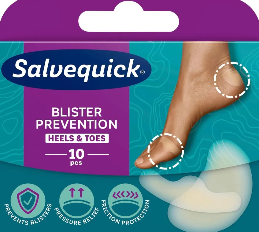 Salvequick Blister Prevention Heels & Toes rakkolaastari 10kpl