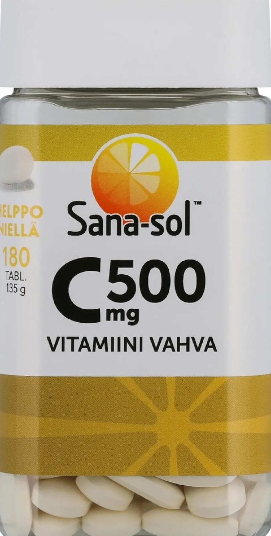 Sana-sol C-vitamiini 500mg tabletti ravintolisä 180tabl