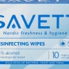 Savett Disinfecting Wipe kosteuspyyhe ihon desinfiointiin 10kpl
