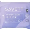 Savett Sensitive & Clean uudelleensuljettava kosteuspyyhe 30kpl