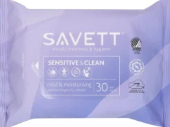 Savett Sensitive & Clean uudelleensuljettava kosteuspyyhe 30kpl