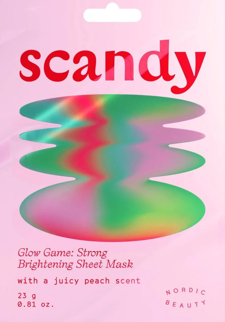 Scandy Glow Game: Strong Brightening Sheet Mask kasvonaamio 1 kpl
