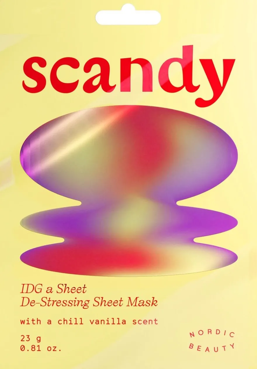 Scandy IDG a Sheet De-Stressing Sheet Mask kasvonaamio 1 kpl