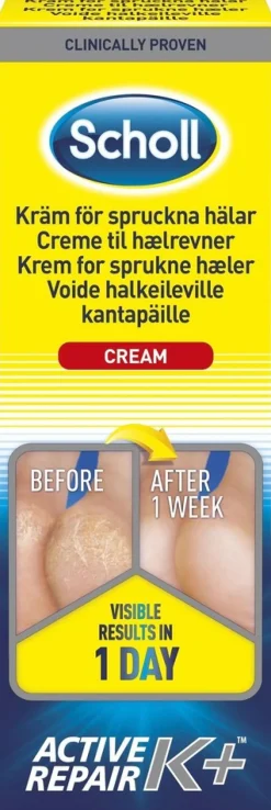 Scholl Active Repair K+ Voide halkeileville kantapäille 60 ml