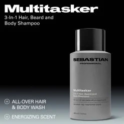 Sebastian Professional Multitasker for Men 3-in-1 Hair, Beard and Body Shampoo 280ml