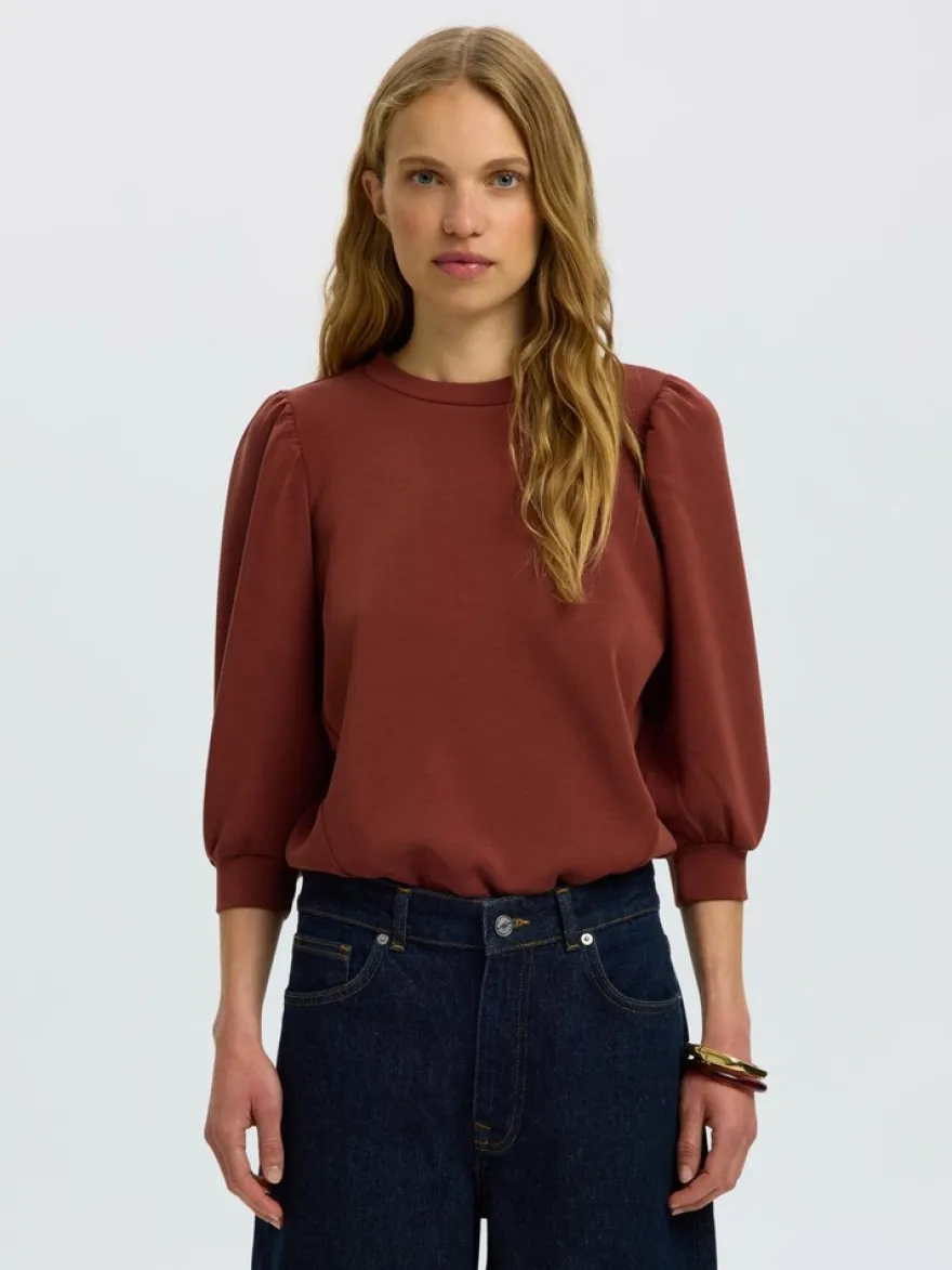 Selected Femme modaalisekoitteinen collegepusero SLFTENNY