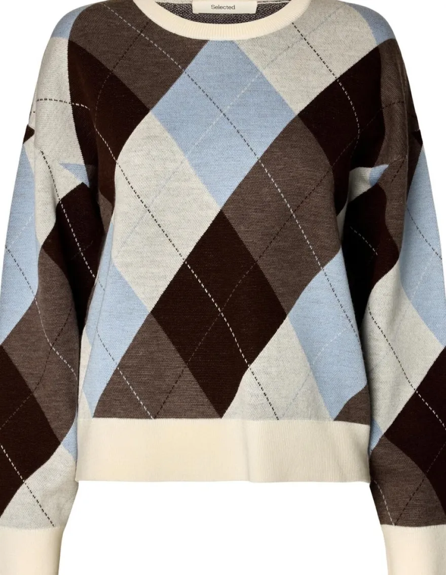 Selected Femme neulepusero Argyle