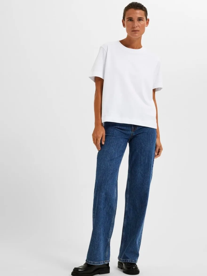 Selected Femme t-paita SLFEssential Boxy