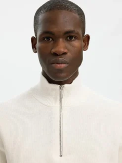 Selected Homme miesten neule Slhdane ls knit half zip noos 16092601