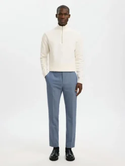 Selected Homme miesten neule Slhdane ls knit half zip noos 16092601