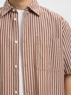 SELECTED HOMME seersucker-paita Slhrlxstuart