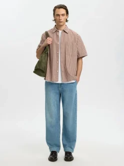 SELECTED HOMME seersucker-paita Slhrlxstuart