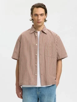 SELECTED HOMME seersucker-paita Slhrlxstuart