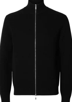 SELECTED HOMME Slhdane ls knit structure full zip neuletakki
