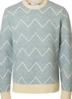 SELECTED HOMME Slhrai ls knit crew neck noos neule