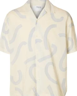 SELECTED HOMME Slhrelaxair mix ss shirt kauluspaita
