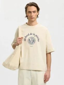 SELECTED HOMME t-paita Slhboxynorman graphic ss