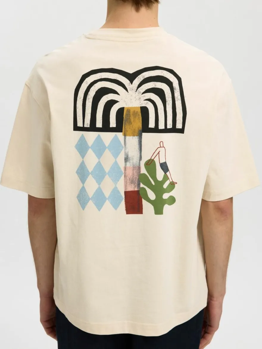 SELECTED HOMME T-paita Slhrelaxnorman license