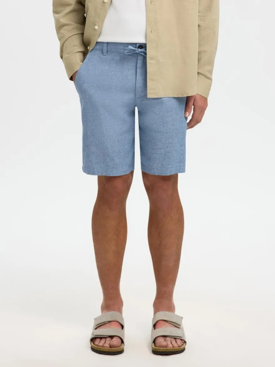 Selected Slhregular-brody linen bld pellavashortsit