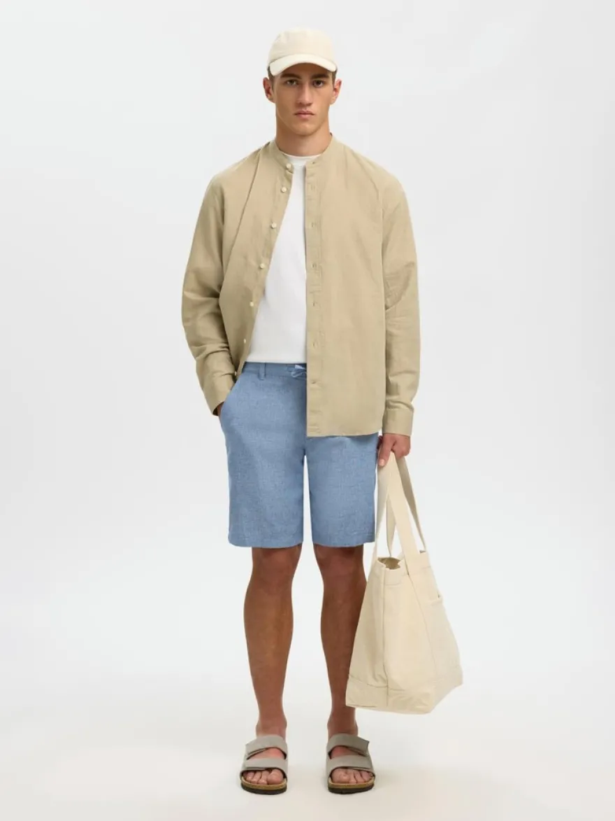 Selected Slhregular-brody linen bld pellavashortsit