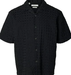 Selected Slhrlxmonty texture ss shirt paitatakki lyhythiha