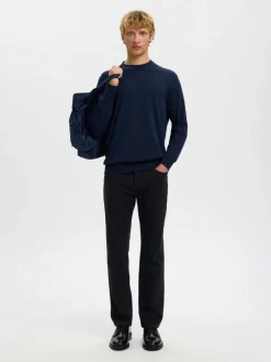 Selected Slhtorino ls knit crew neck neule
