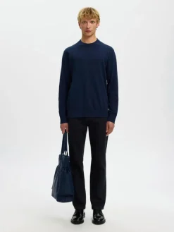 Selected Slhtorino ls knit crew neck neule